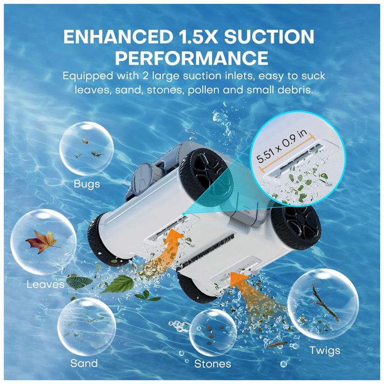Robo-Limpador-de-Piscina-sem-Fio-com-Bateria-ate-2H-foto-2