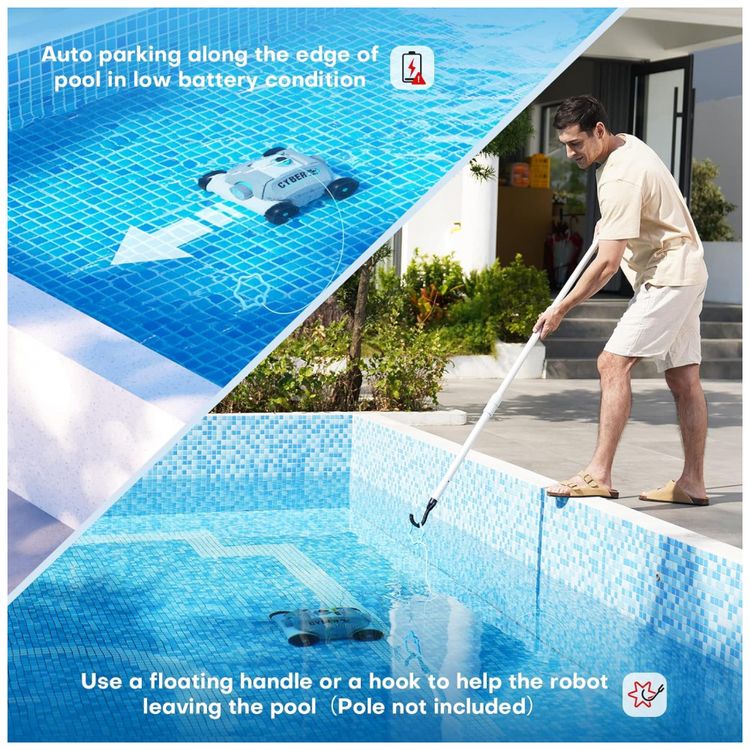 Robo-Limpador-de-Piscina-sem-Fio-com-Bateria-ate-2H-foto-5