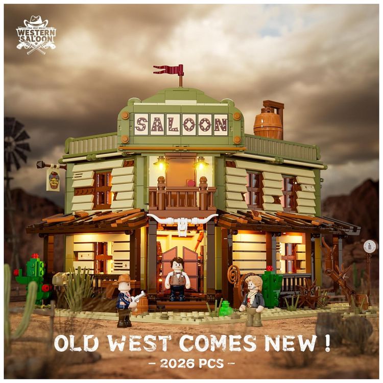Kit-de-Construcao-Bar-Western-Saloon-The-Old-West-Saloon-com-foto-1
