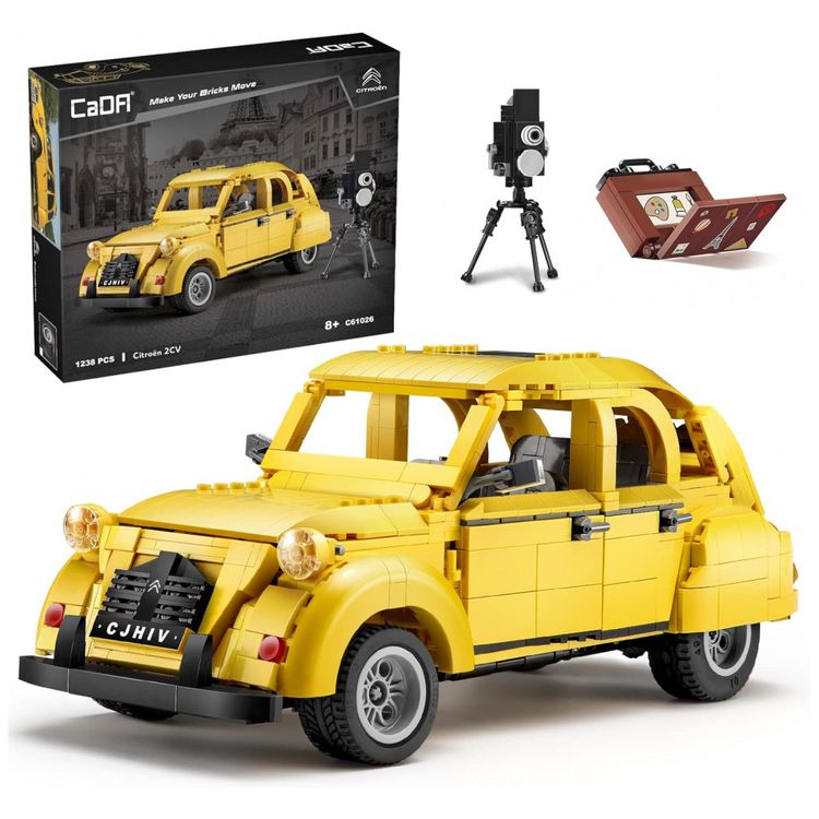 Kit-de-Construcao-Carro-de-Corrida-Citroen-2CV-com-298-foto-0