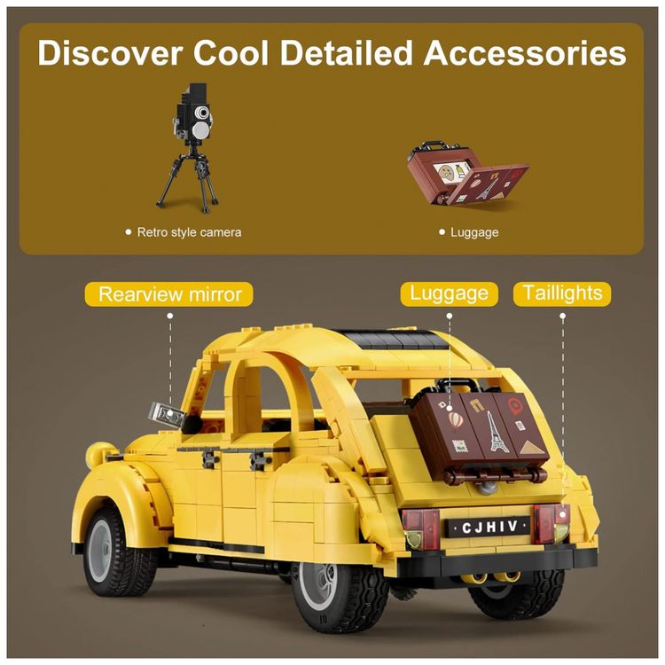 Kit-de-Construcao-Carro-de-Corrida-Citroen-2CV-com-298-foto-5