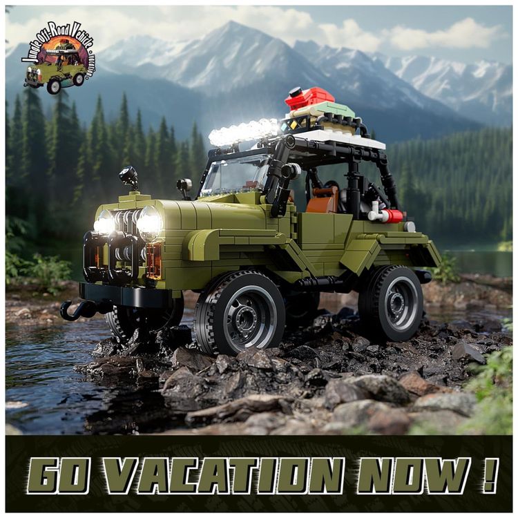 Kit-de-Construcao-Carro-Jungle-Off-Roader-SUV-com-Luz-LED-e-foto-1
