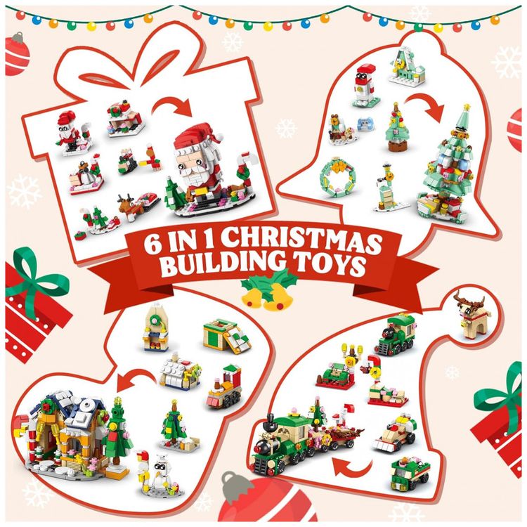 Kit-de-Construcao-6-em-1-Itens-de-Natal-URMOMENT-Vermelho-foto-3