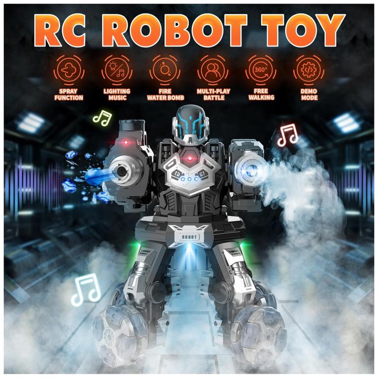 Robo-de-Batalha-Rotativo-360-Graus-com-Sons-e-Luzes-para-foto-2
