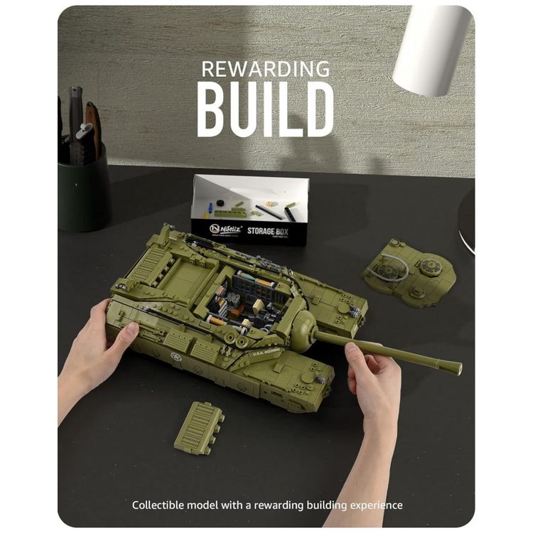 Kit-de-Construcao-Tanuqe-Militar-T28-com-2986-Pecas-foto-3