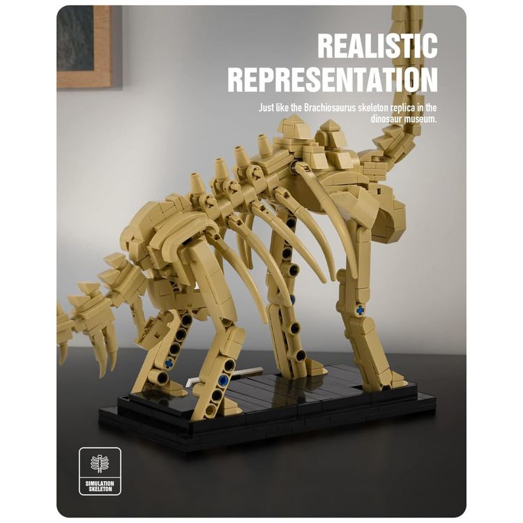 Kit-de-Construcao-Fossil-de-Dinossauro-Mosasaurus-com-498-foto-2