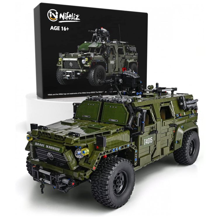 Kit-de-Construcao-Carro-Militar-Guerreiro-com-3175-Pecas-foto-0