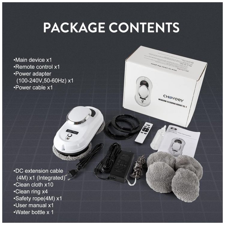 Robo-Limpa-Vidros-Inteligente-com-Succao-Forte-5600PA-e-foto-1