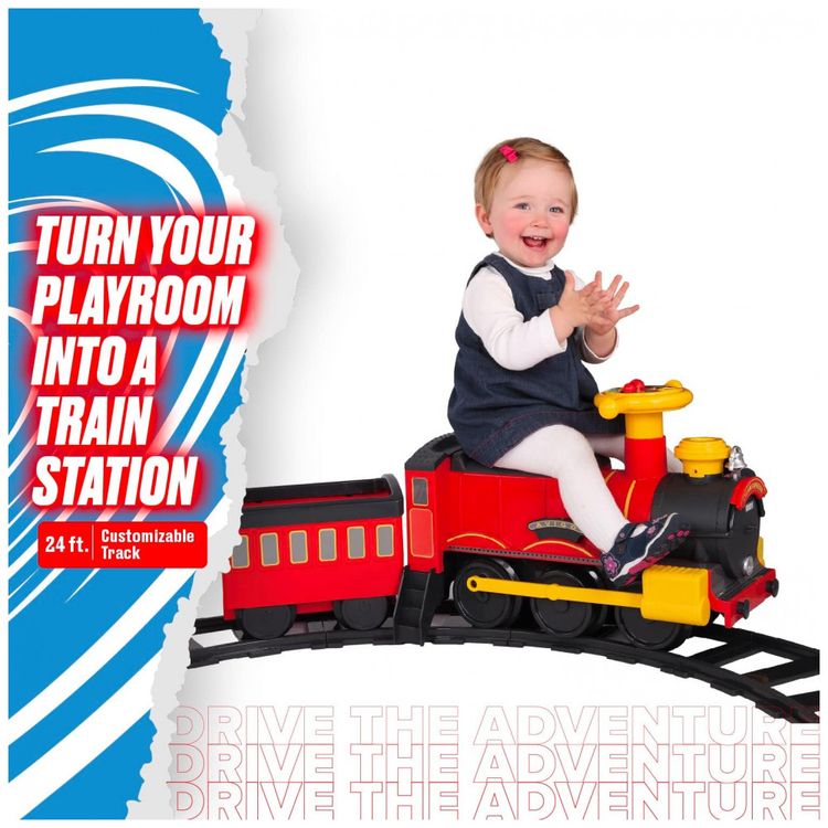 Trem-Eletrico-Infantil-com-Vapor-Frio-Real-Trilhos-Farois-foto-4