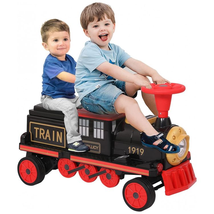 Trem-Eletrico-Infantil-a-Bateria-12V-com-2-Lugares-Musica-e-foto-0