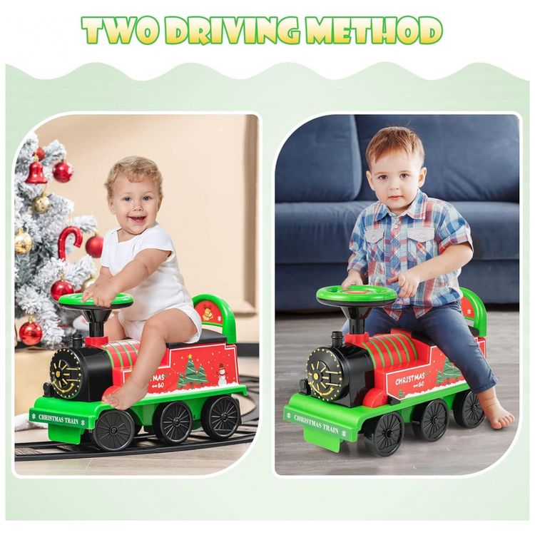 Trem-Eletrico-Infantil-a-Bateria-6V-com-Luzes-e-Sons-Apoios-foto-1