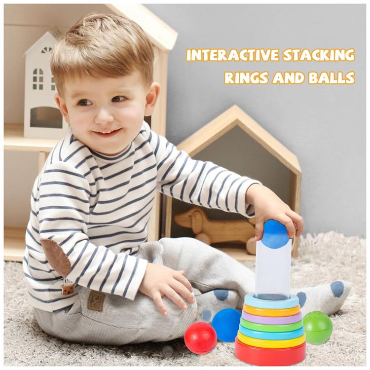Brinquedo-Montessori-Interativo-Aneis-de-Empilhar-para-Bebes-foto-1