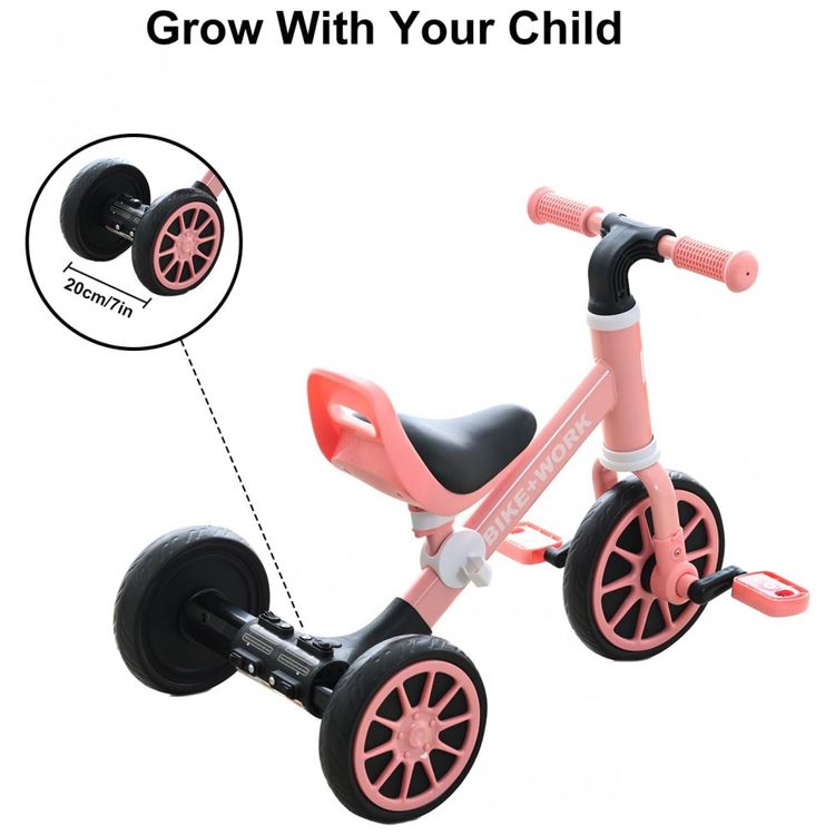 Triciclo-Infantil-4-em-1-com-Pedal-Removivel-para-Criancas-foto-4