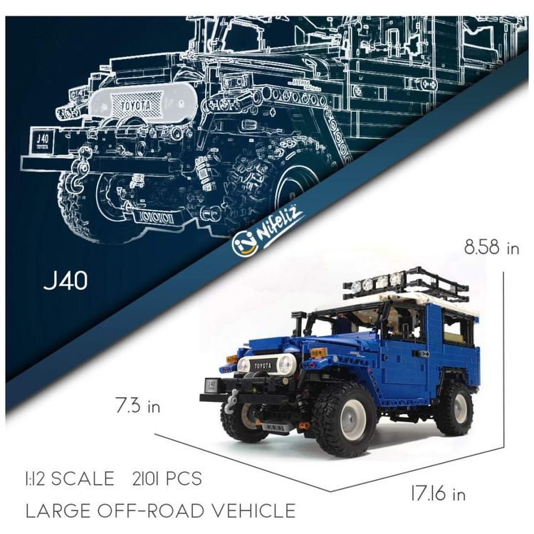 Kit-de-Construcao-Carro-Captador-Off-Road-J40-Land-Cruiser-foto-1