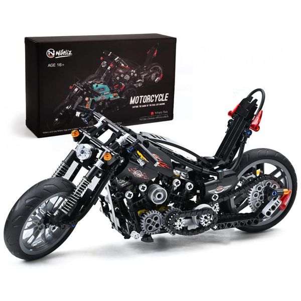 Kit-de-Construcao-Motocicleta-Knuckle-Chopper-com-451-Pecas-foto-0