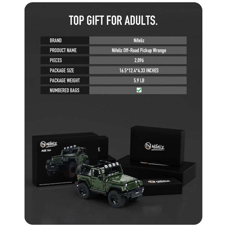 Kit-de-Construcao-Carro-Off-Road-Pickup-Wrange-com-2096-foto-4