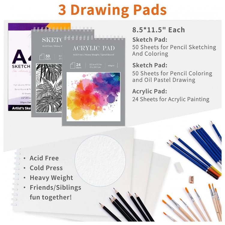 Pequeno-Castelo-Kit-de-Lapis-Conjunto-Artistico-com-128-foto-5
