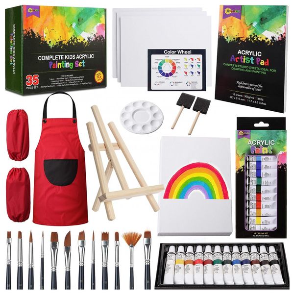 RiseBrite-Kit-de-Pintura-Conjunto-Artistico-com-47-Pecas-foto-0
