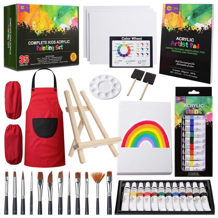 RiseBrite-Kit-de-Pintura-Conjunto-Artistico-com-47-Pecas-foto-0