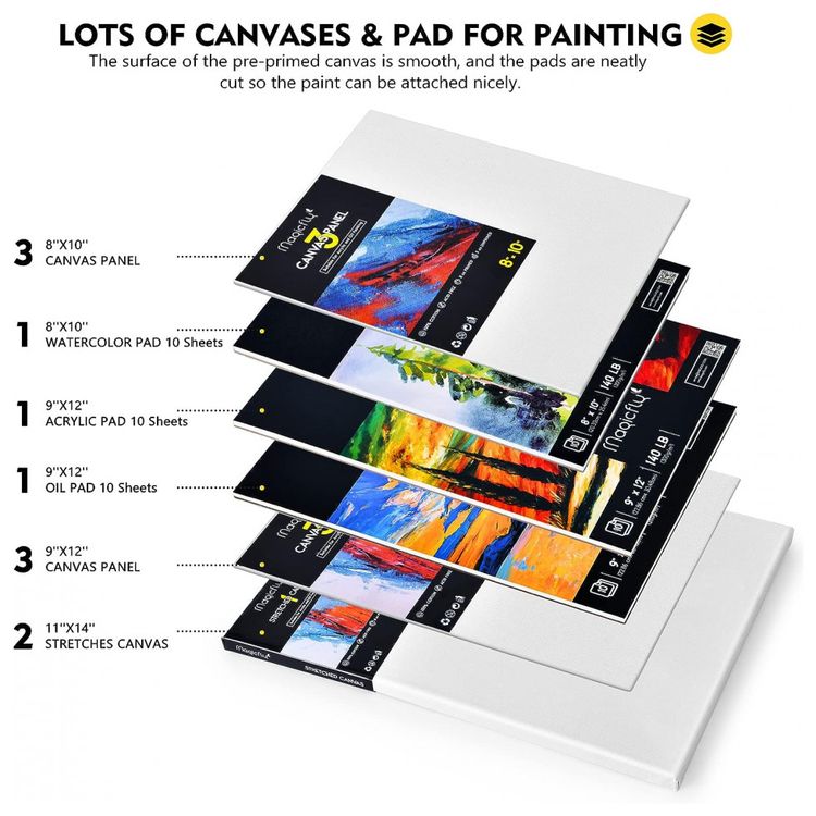 Magicfly-MF8613-Kit-de-Pintura-Conjunto-Artistico-com-56-foto-4