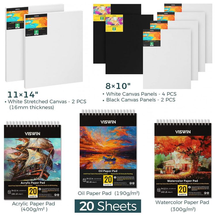 Kit-de-Pintura-Conjunto-Artistico-com-151-Pecas-Inclui-96-foto-4