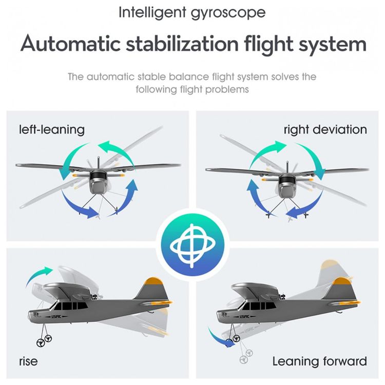 LSRC-B3-RC-Aviao-de-Controle-Remoto-2.4G-Design-2CH-Idade-foto-2
