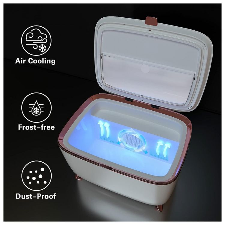 Mini-Geladeira-para-Skincare-9-Litros-Portatil-12V-Branca-foto-3
