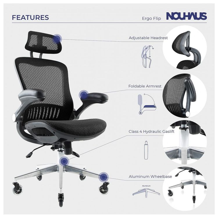 Cadeira-de-Escritorio-Ergonomica-Giratoria-e-Ajustavel-foto-1