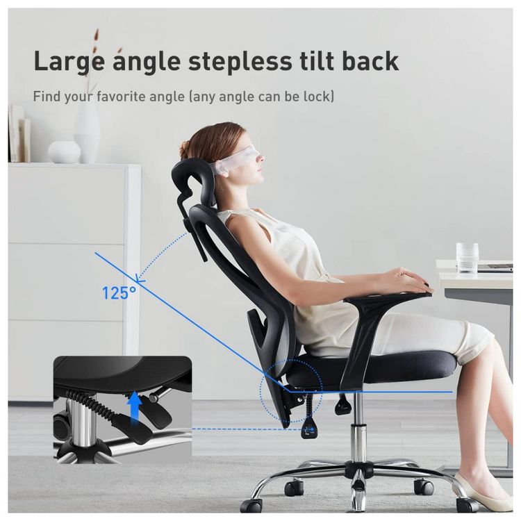 Hbada-Cadeira-de-Escritorio-Ergonomica-Giratoria-e-Ajustavel-foto-4