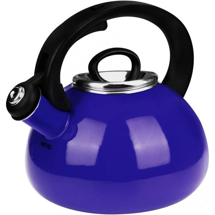 AIDEA-Chaleira-de-Cha-2.3L-com-Apito-Aco-Inoxidavel-Azul-foto-0
