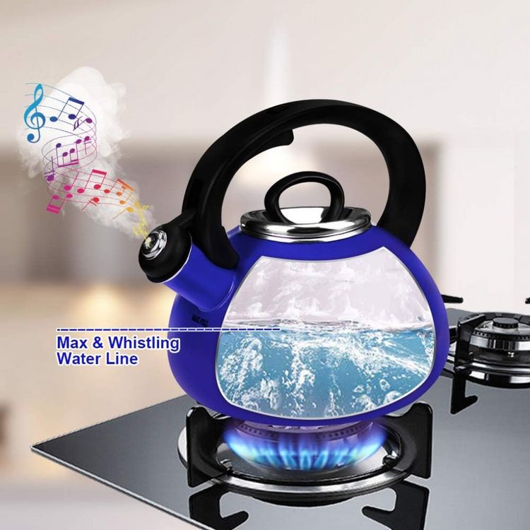 AIDEA-Chaleira-de-Cha-2.3L-com-Apito-Aco-Inoxidavel-Azul-foto-3