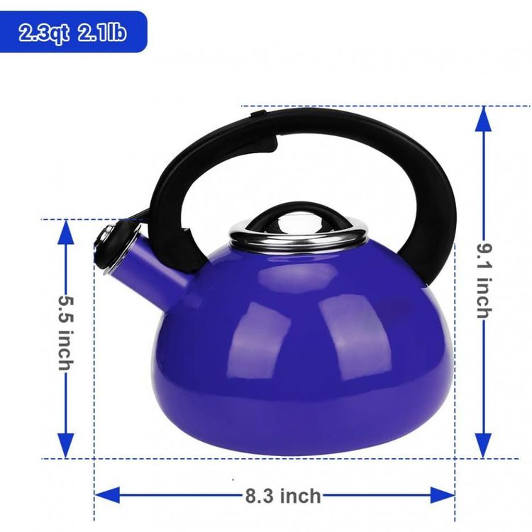 AIDEA-Chaleira-de-Cha-2.3L-com-Apito-Aco-Inoxidavel-Azul-foto-5