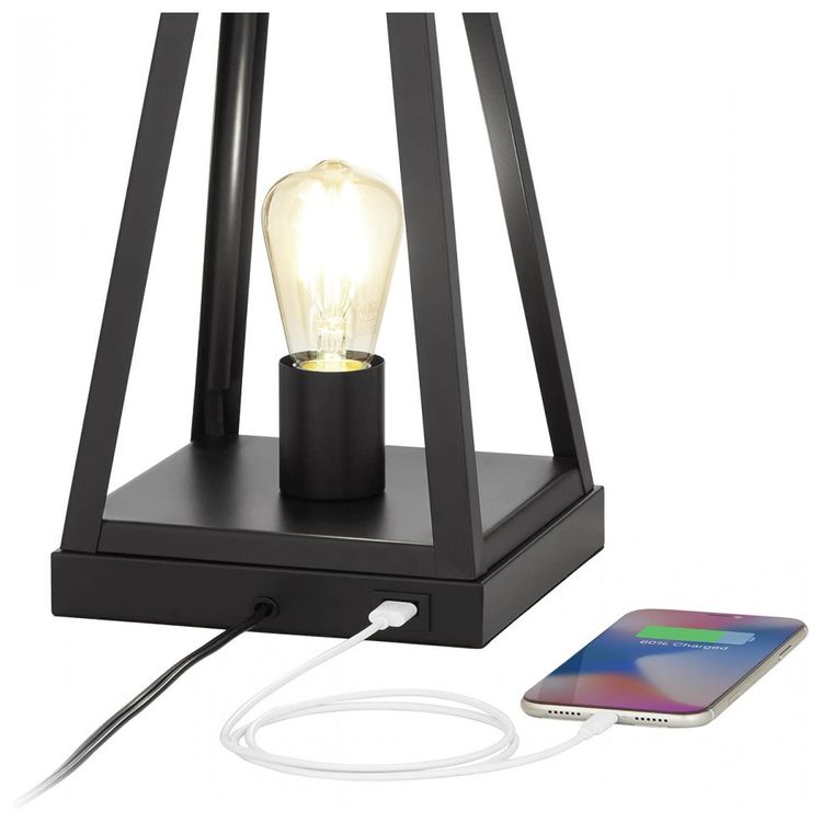 Kit-2-Luminarias-de-Mesa-Vintage-em-Metal-e-Abajur-de-foto-4