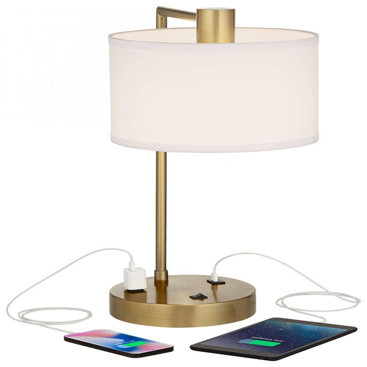 360-Lighting-Luminaria-de-Mesa-Contemporanea-em-Metal-foto-2