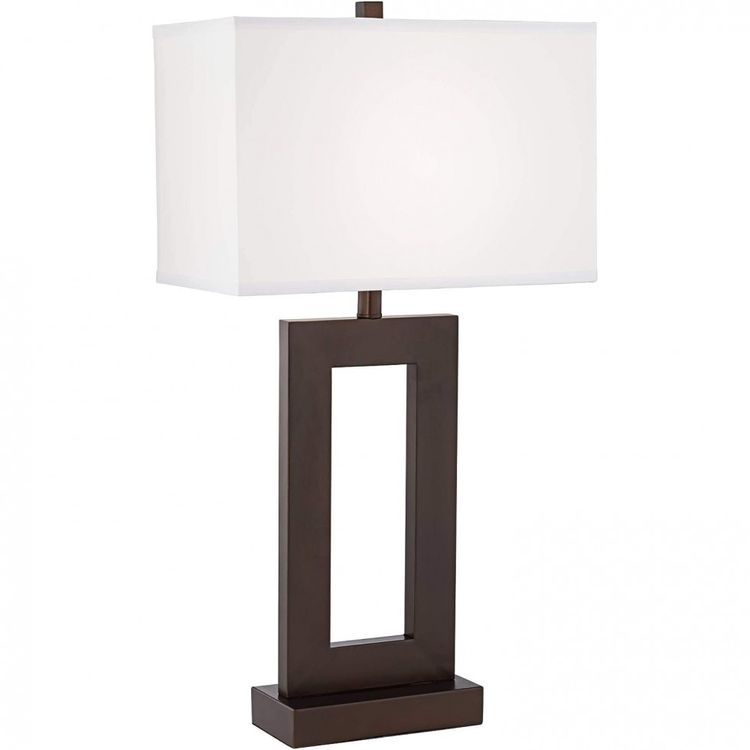 360-Lighting-Luminaria-de-Mesa-Contemporanea-em-Metal-Preto-foto-1