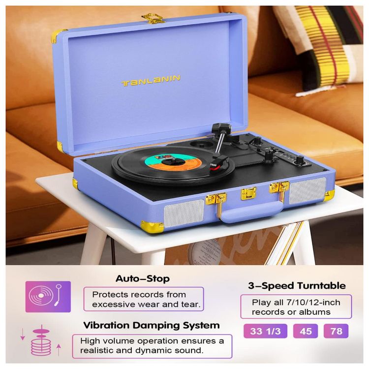 Vitrola-Toca-Discos-de-Vinil-com-Bluetooth-3-Velocidades-por-foto-4