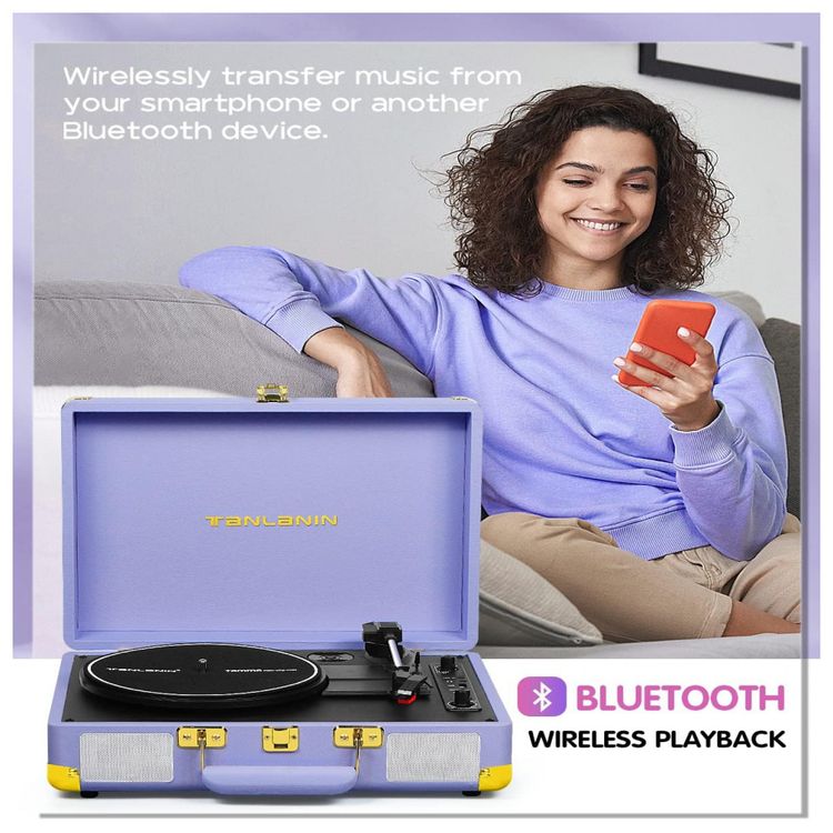 Vitrola-Toca-Discos-de-Vinil-com-Bluetooth-3-Velocidades-por-foto-5