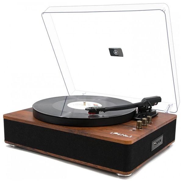 Vitrola-Toca-Discos-de-Vinil-com-3-Velocidades-por-Correia-e-foto-0