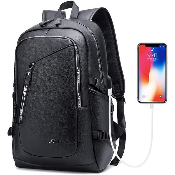 Mochila-Unissex-de-Couro-Sintetico-para-Laptop-DYJ-Marrom-foto-0