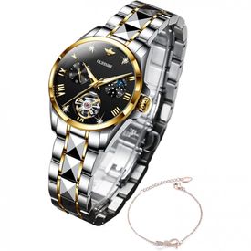 OUPINKE-3172-Relogio-Masculino-Analogico-Automatico-Dourado-foto-0