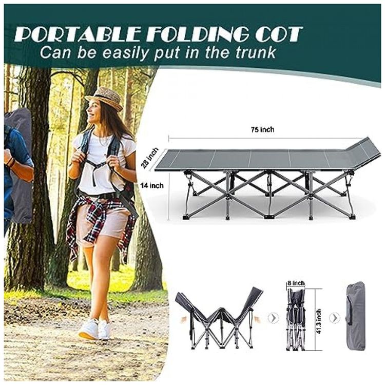 Cama-Dobravel-Portatil-para-Acampamento-com-Acolchoado-foto-5