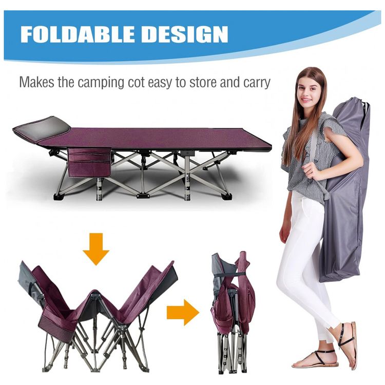 Cama-Dobravel-Portatil-para-Acampamento-com-Acolchoado-e-foto-5