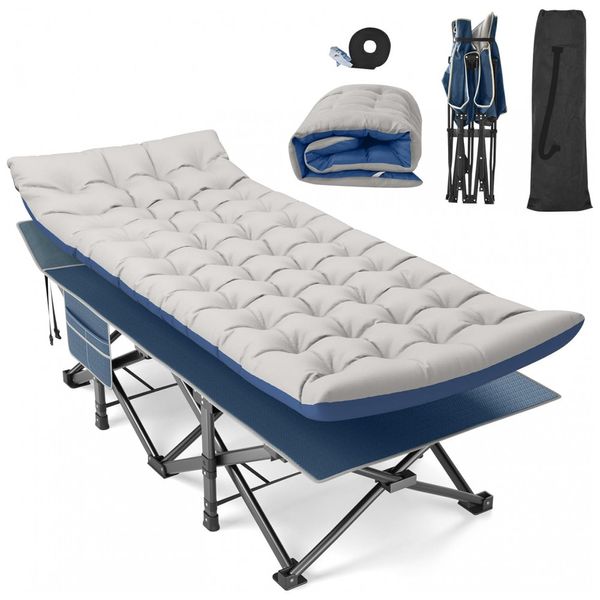 Cama-Dobravel-Portatil-para-Acampamento-com-Acolchoado-e-foto-0