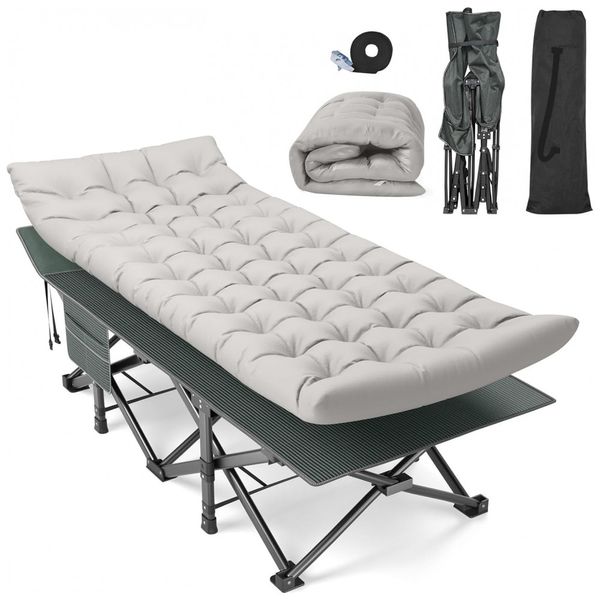 Cama-Dobravel-Portatil-para-Acampamento-com-Acolchoado-e-foto-0