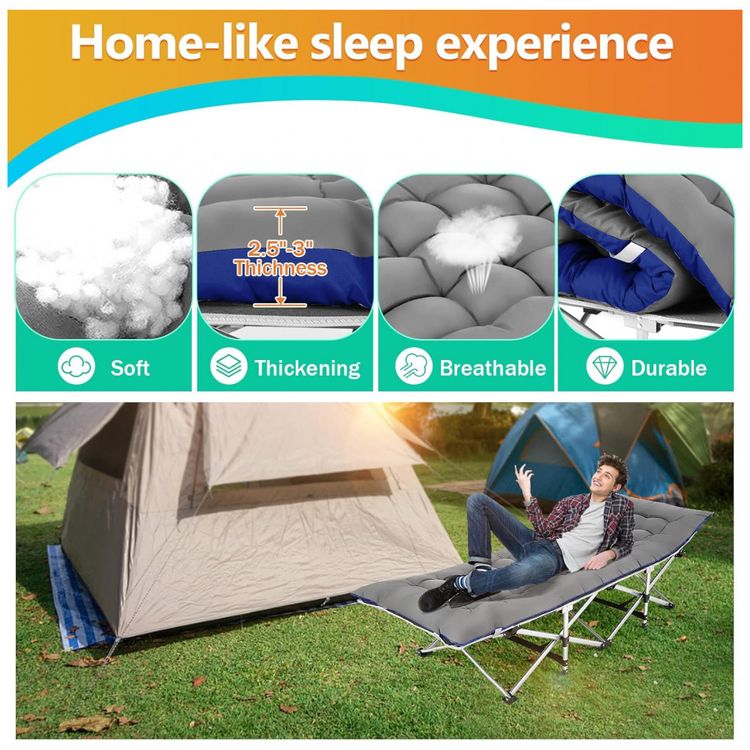Cama-Dobravel-Portatil-para-Acampamento-de-Qualidade-Leve-e-foto-3