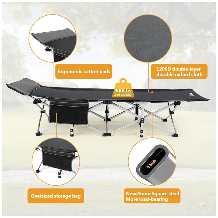 Cama-Dobravel-Portatil-para-Acampamento-de-Qualidade-Leve-e-foto-3