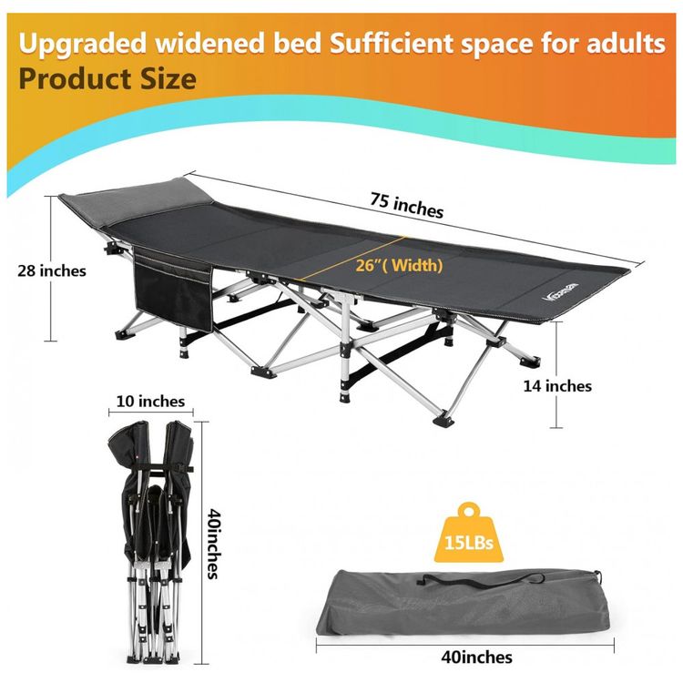 Cama-Dobravel-Portatil-para-Acampamento-de-Qualidade-Leve-e-foto-4