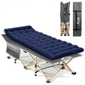 Cama-Dobravel-Portatil-para-Acampamento-com-Acolchoado-e-foto-0