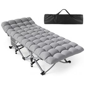 Cama-Dobravel-Portatil-para-Acampamento-com-Acolchoado-e-foto-0