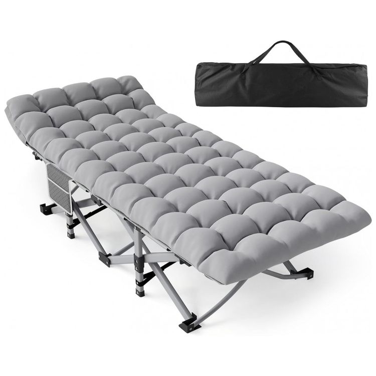 Cama-Dobravel-Portatil-para-Acampamento-com-Acolchoado-e-foto-0
